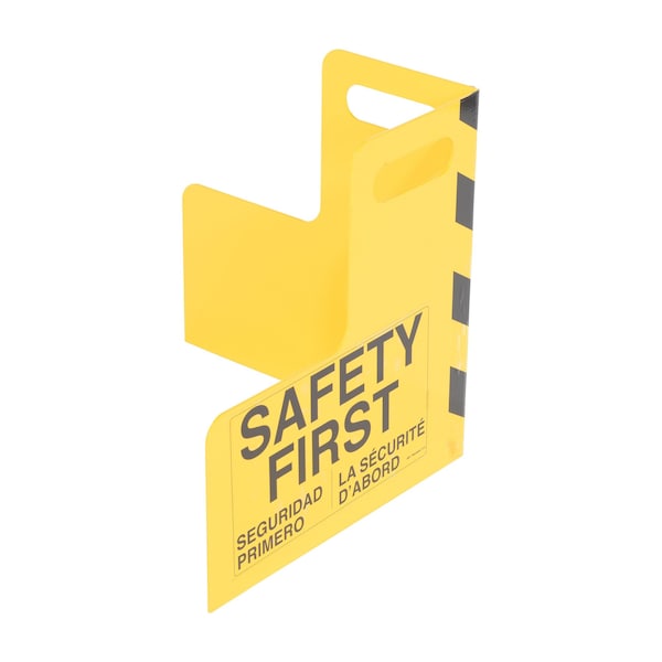 PLATE CORNER GUARD W/HANDLE STEEL 16 X 16 IN